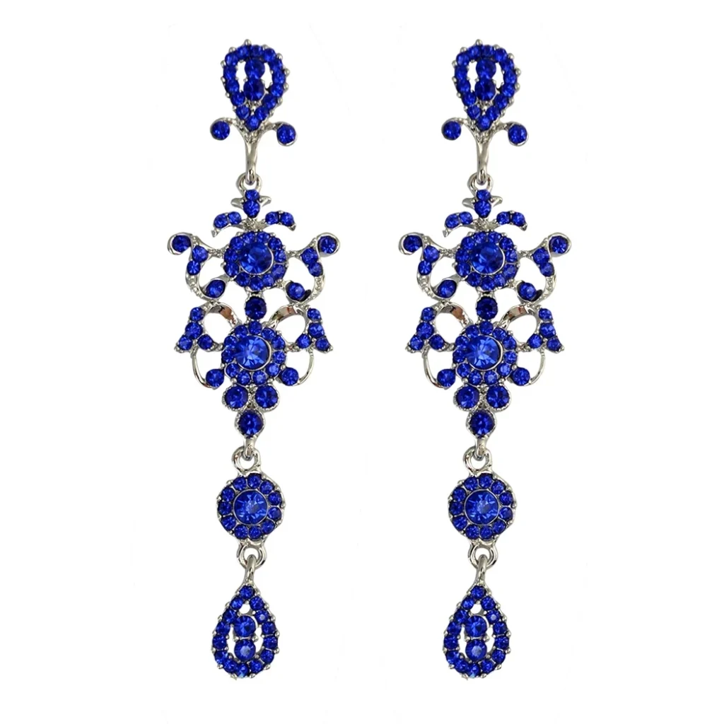 boucles d'oreilles pendantes argent