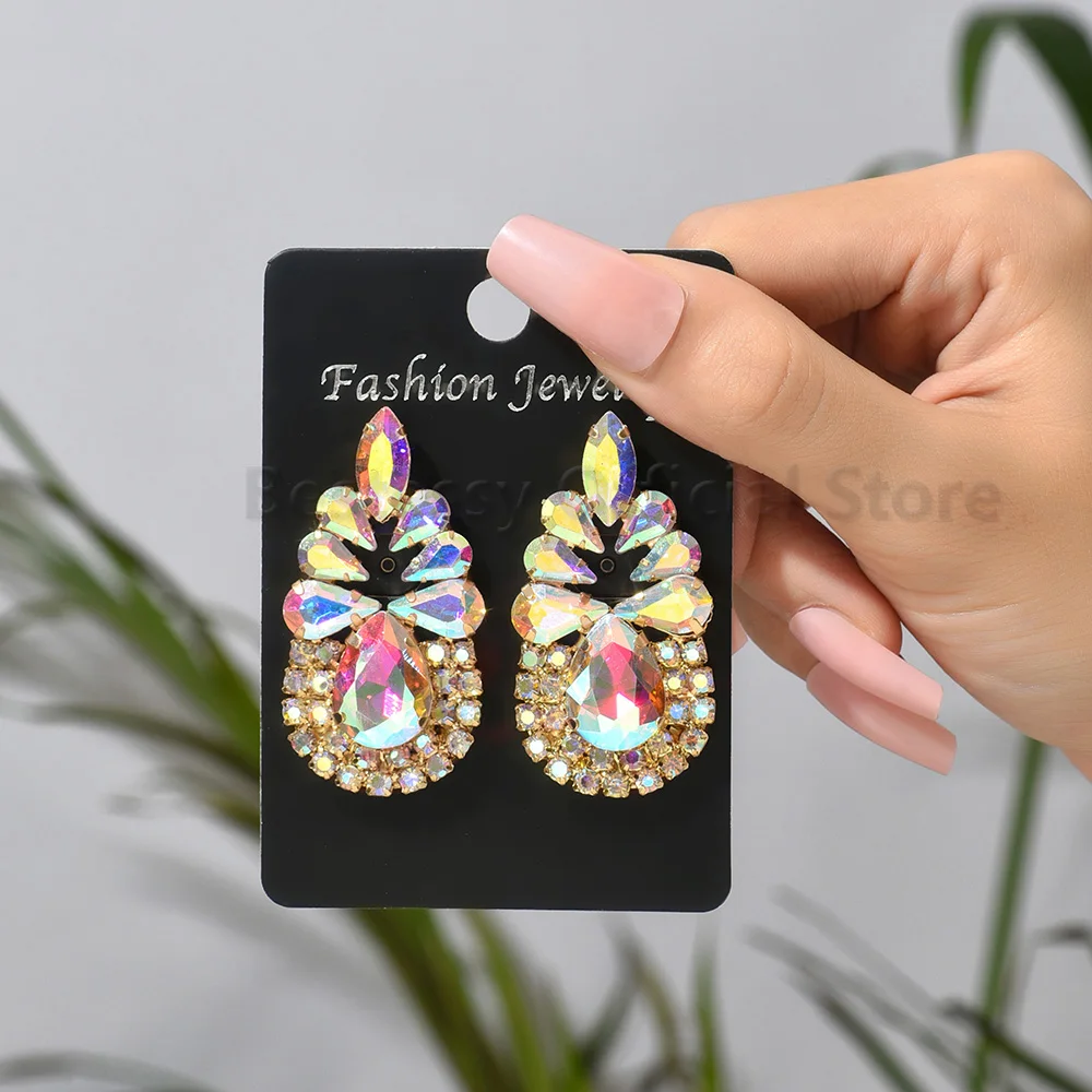 boucles d'oreilles 3 diamants