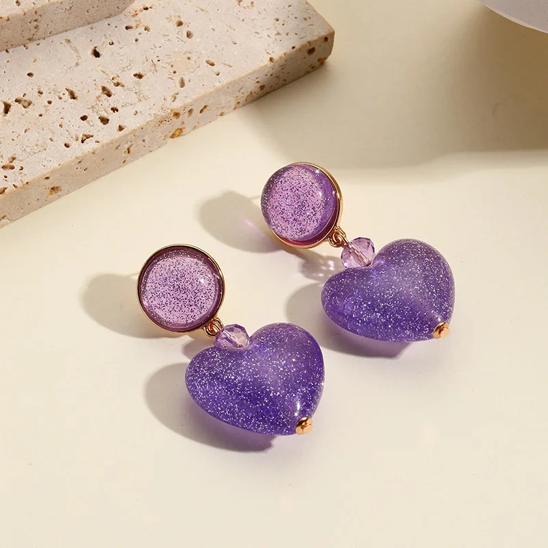 boucle d'oreille coeur or